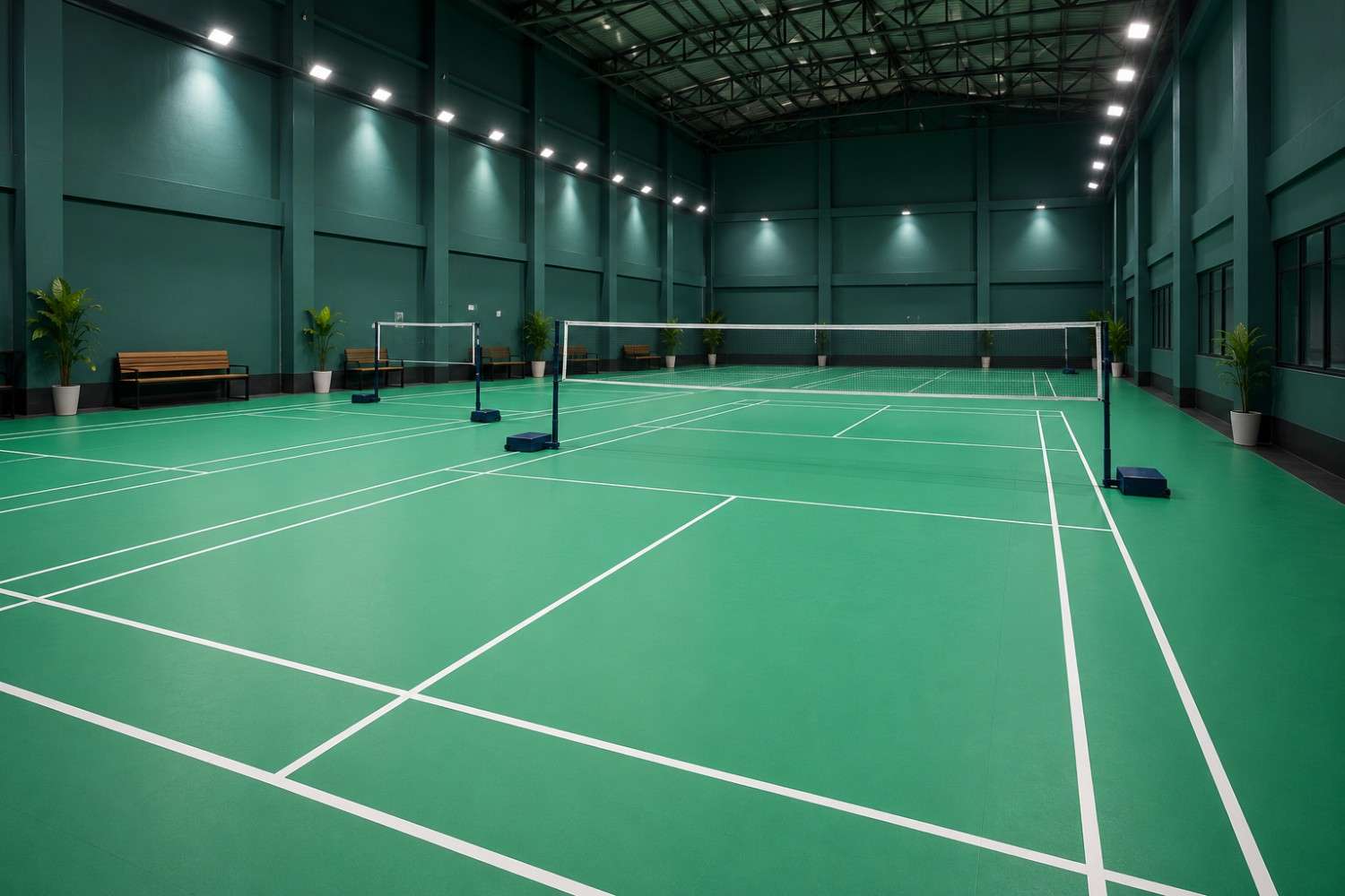 badmintion court flooring 